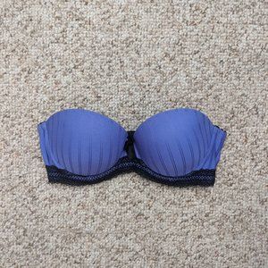 Convertible purple and black bra 30C